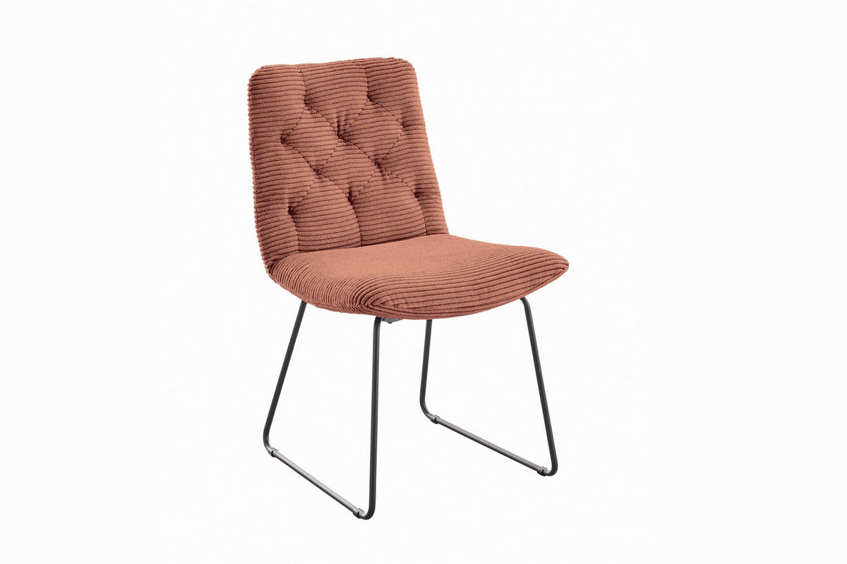 KAWOLA Stuhl NEW CHARME Esszimmerstuhl Cord rost