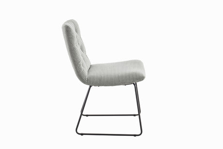 KAWOLA Stuhl NEW CHARME Esszimmerstuhl Cord steingrau