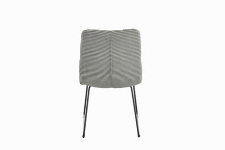 KAWOLA Stuhl NEW CHARME Esszimmerstuhl Cord steingrau