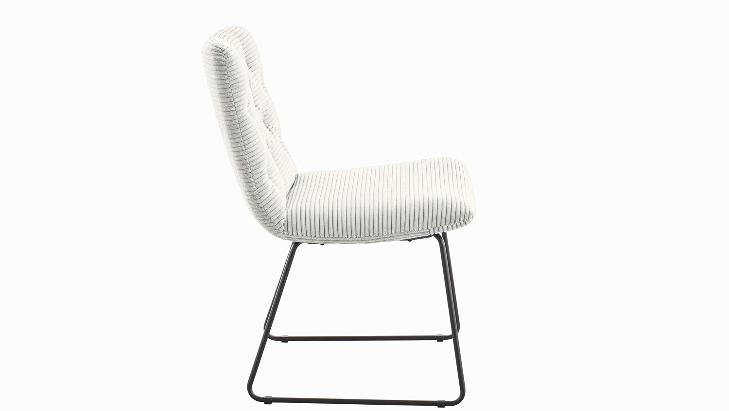 KAWOLA Stuhl NEW CHARME Esszimmerstuhl Cord weiß