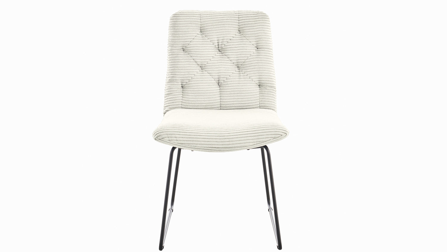 KAWOLA Stuhl NEW CHARME Esszimmerstuhl Cord weiß