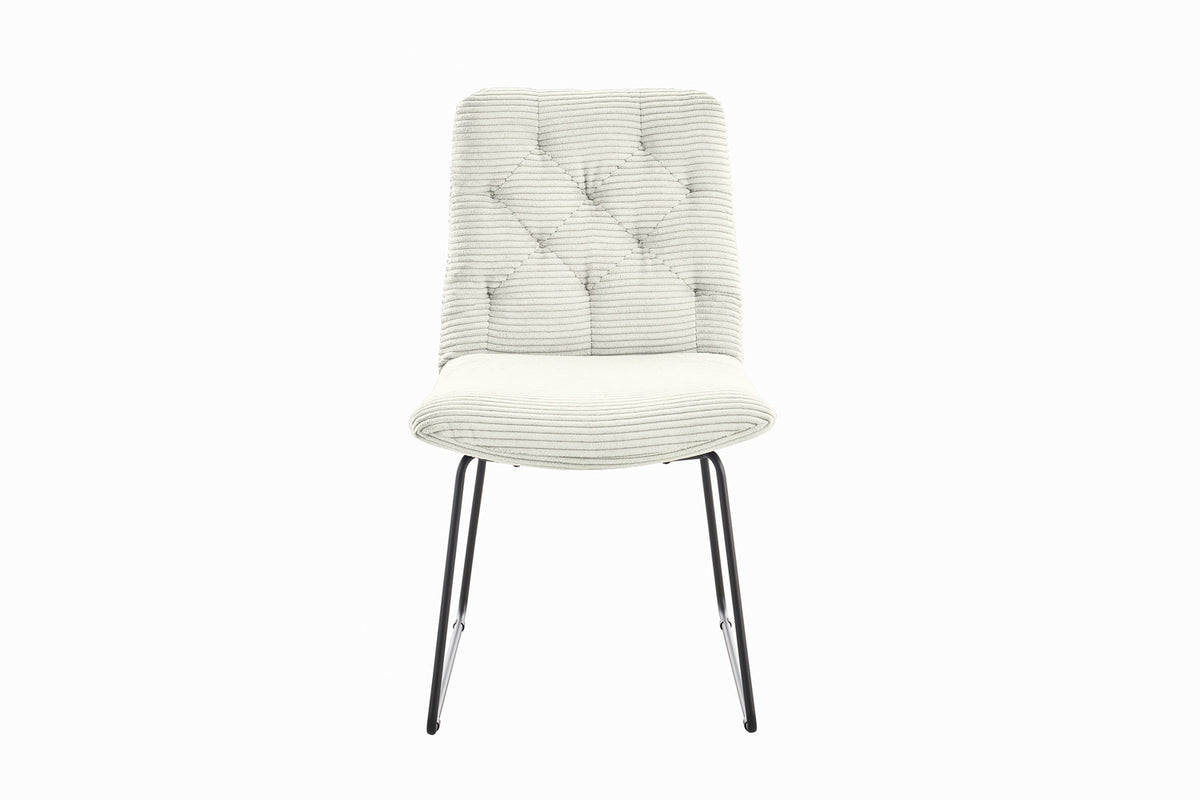 KAWOLA Stuhl NEW CHARME Esszimmerstuhl Cord weiß