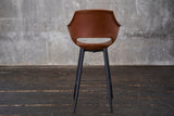 KAWOLA Thekenhocker ZAJA Barstuhl Sitzhöhe 65 cm Kunstleder cognac