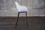 KAWOLA Thekenhocker ZAJA Barstuhl Sitzhöhe 65 cm Kunststoff weiß