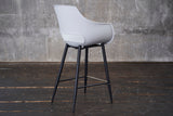 KAWOLA Thekenhocker ZAJA Barstuhl Sitzhöhe 65 cm Kunststoff weiß