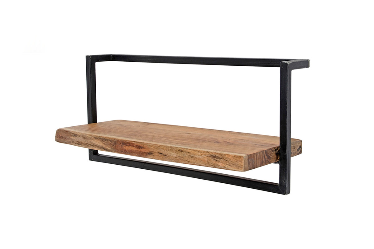 KAWOLA Wandregal ERGEA 65 cm Akazie massiv natur