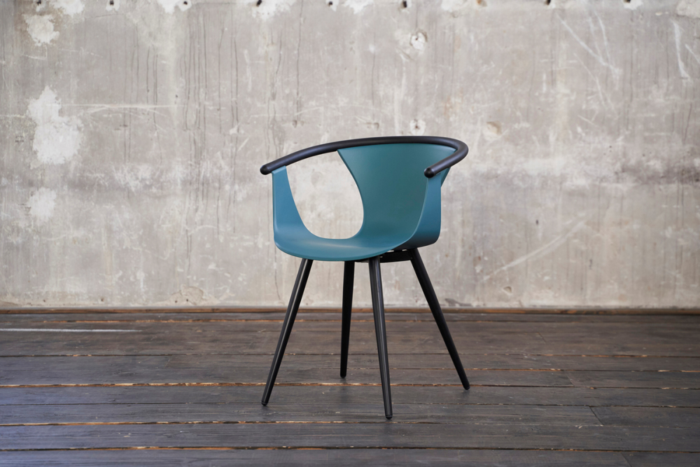 B-Ware KAWOLA Stuhl DANA Esszimmerstuhl Kunststoff türkis