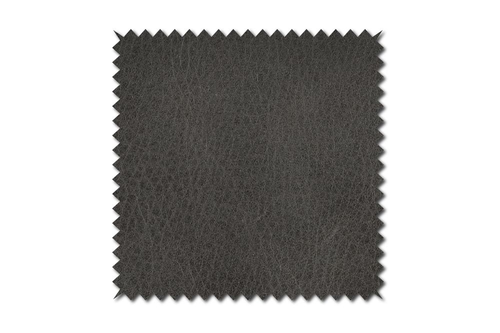 KAWOLA Stoffmuster Leder anthrazit 10x10cm