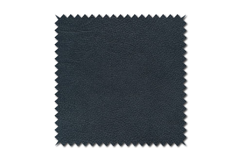 KAWOLA Stoffmuster Leder schwarz 10x10cm
