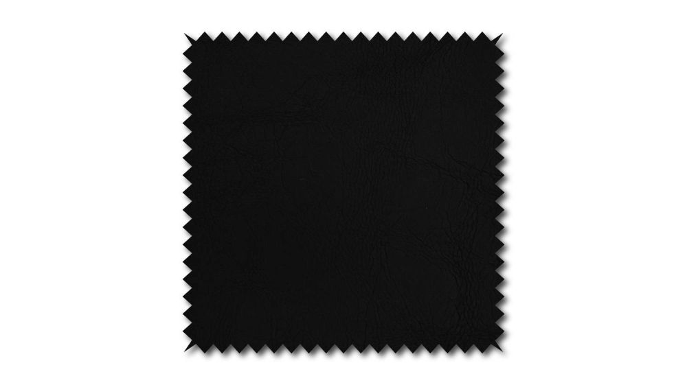 KAWOLA Stoffmuster Kunstleder schwarz 10x10cm