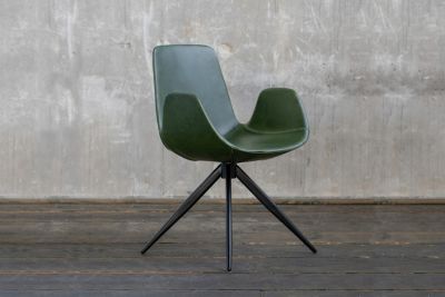 KAWOLA Stuhl QUEN Kunstleder grün KAWOLA Stuhl QUEN Kunstleder grün