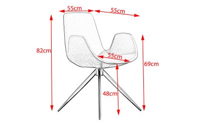 Vorschau: KAWOLA Stuhl QUEN Kunstleder braun Vorschau: KAWOLA Stuhl QUEN Kunstleder braun