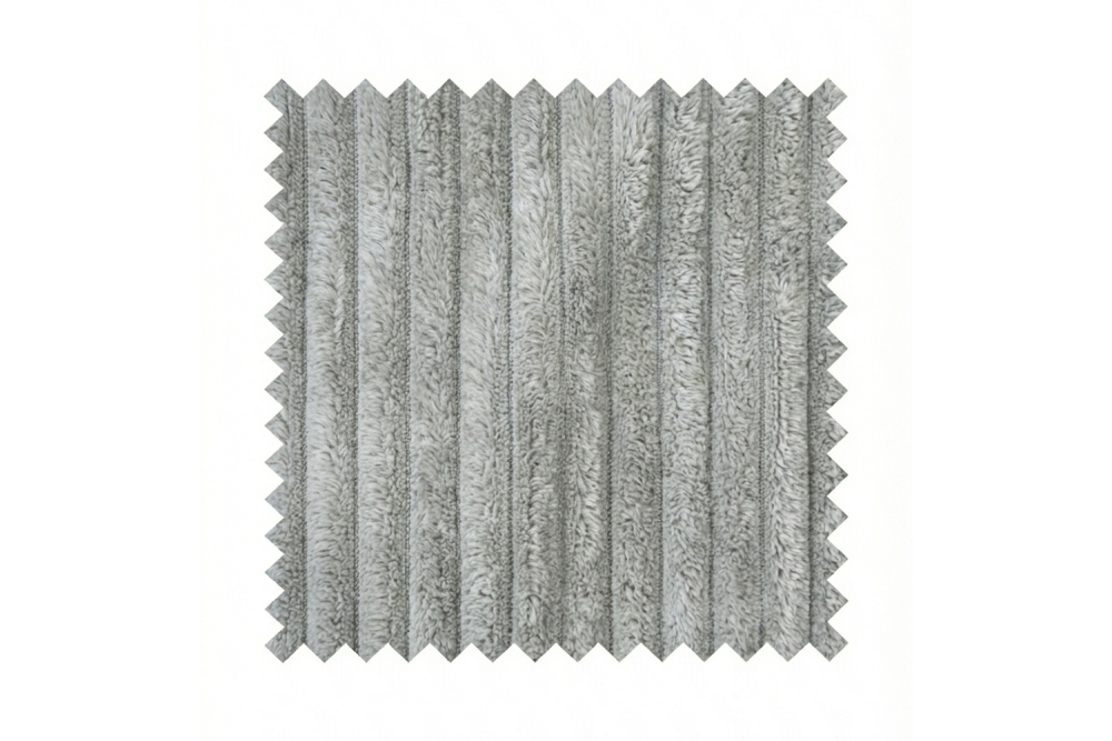 KAWOLA Stoffmuster Cord grau