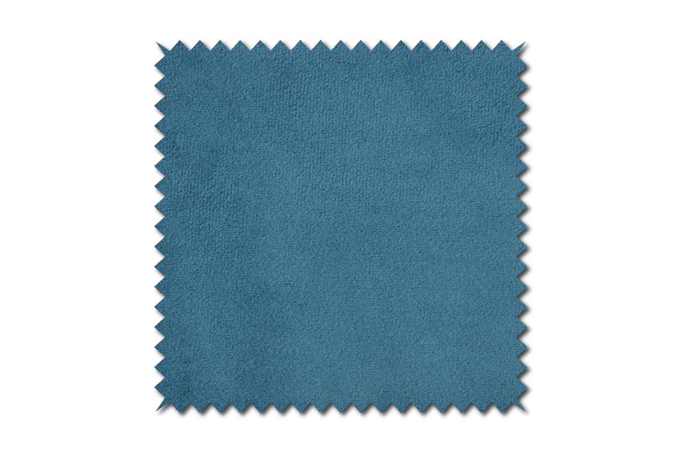 KAWOLA Stoffmuster Velvet petrol 10x10cm