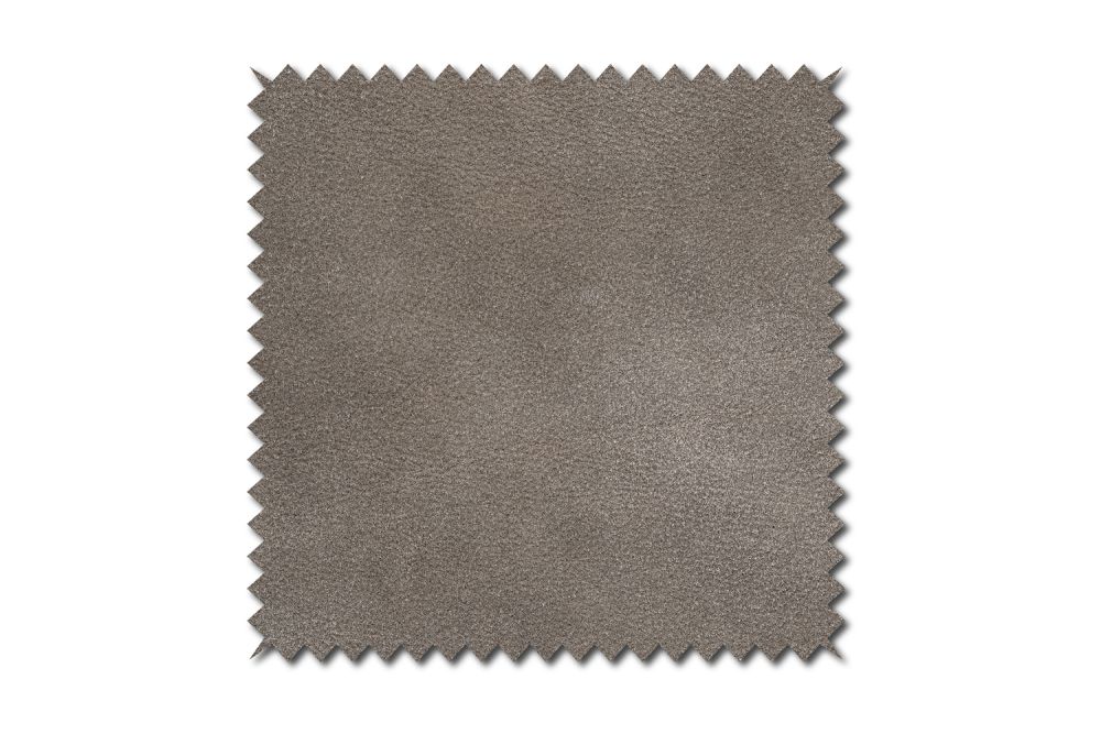 KAWOLA Stoffmuster Leder grau 10x10cm