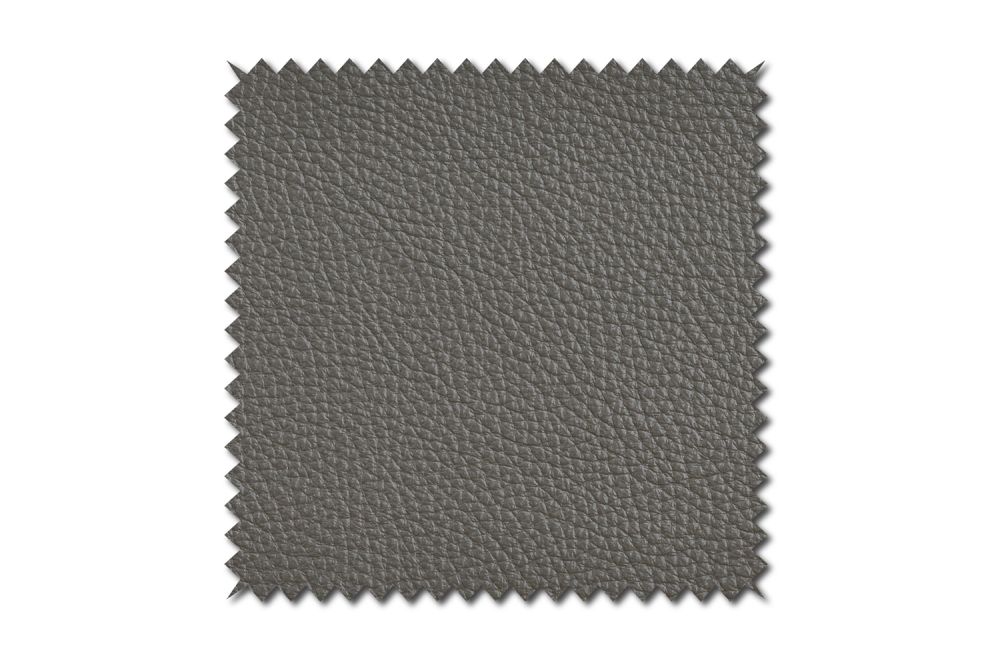 KAWOLA Stoffmuster Leder grau 10x10cm