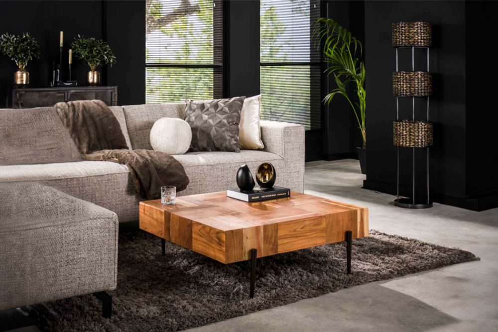 KAWOLA Couchtisch RICE Akazie braun