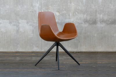 Vorschau: KAWOLA Stuhl QUEN Kunstleder braun Vorschau: KAWOLA Stuhl QUEN Kunstleder braun