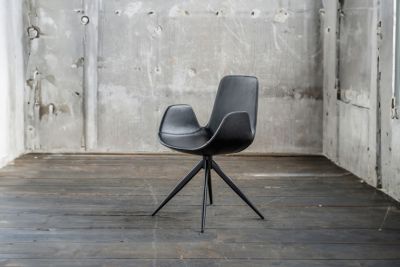 KAWOLA Stuhl QUEN Kunstleder schwarz KAWOLA Stuhl QUEN Kunstleder schwarz