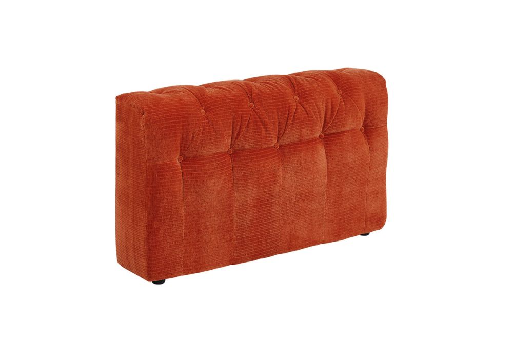 KAWOLA Sofa Seitenelement SEPHI groß Cord Vintage rot