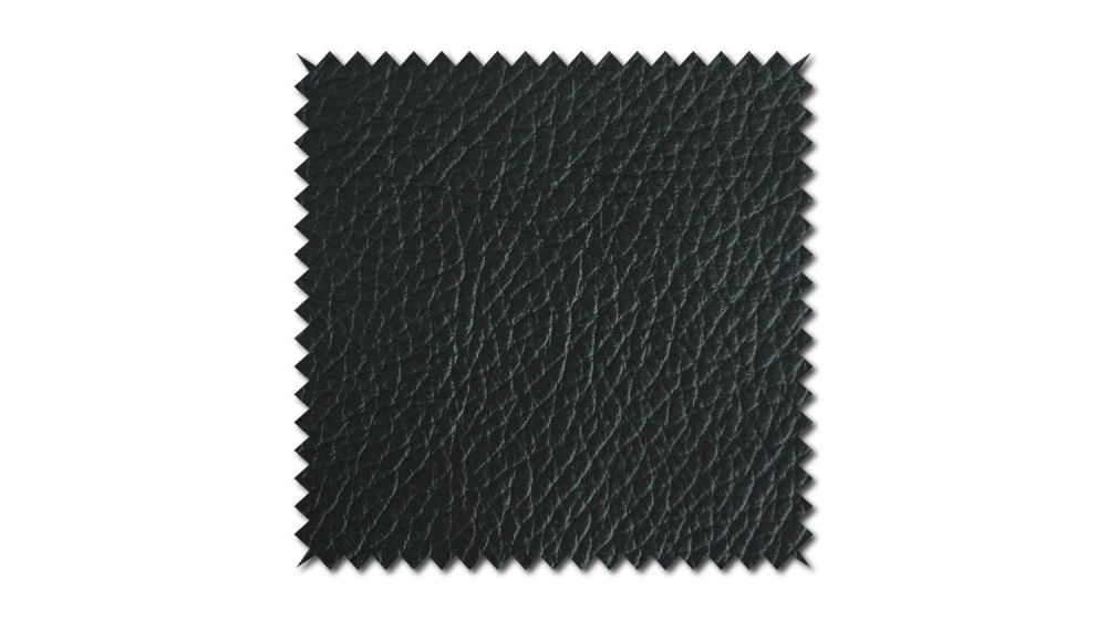 KAWOLA Stoffmuster Leder schwarz 10x10cm