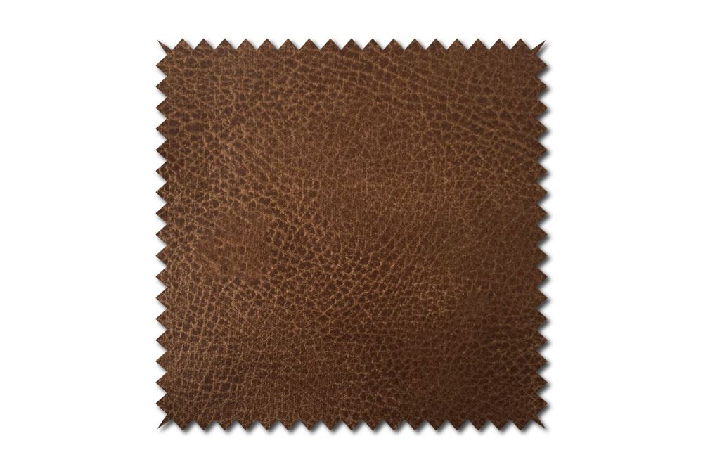 KAWOLA Stoffmuster Kunstleder mit Lederanteil cognac