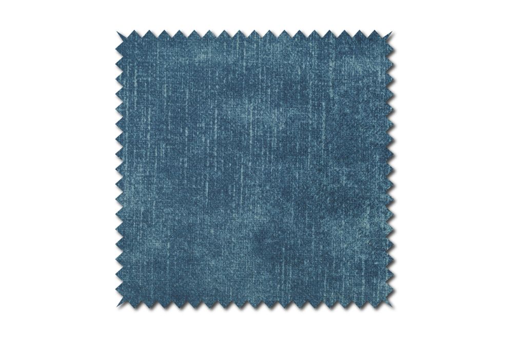 KAWOLA Stoffmuster Velvet blaugrau 10x10cm