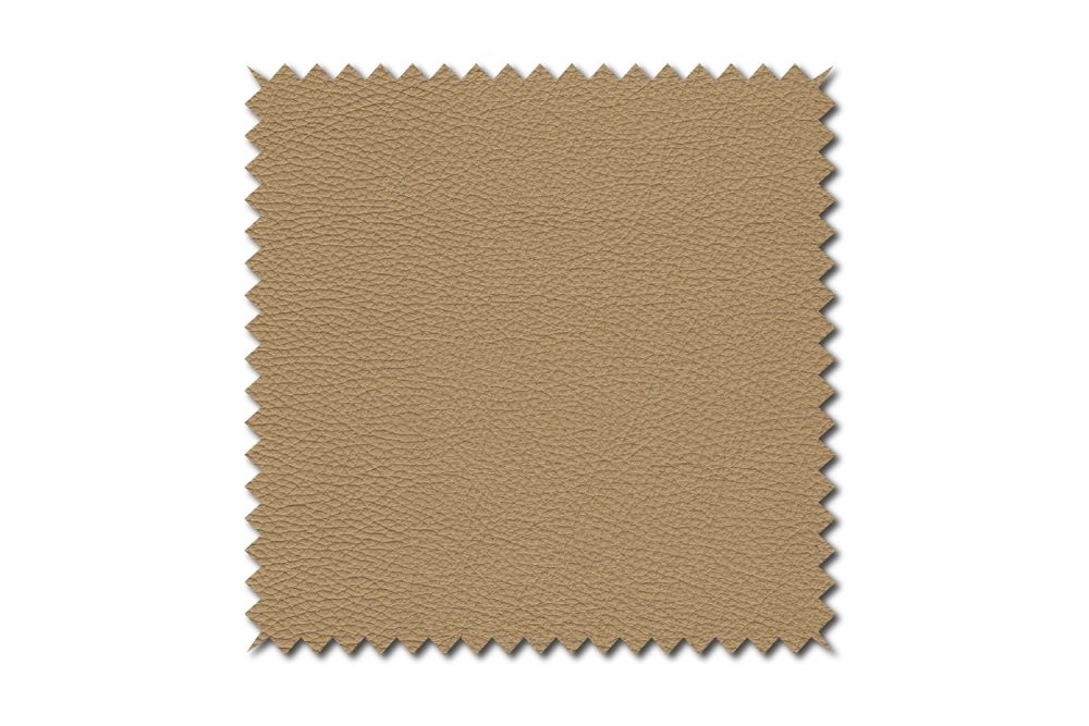 KAWOLA Stoffmuster Leder hellbraun 10x10cm
