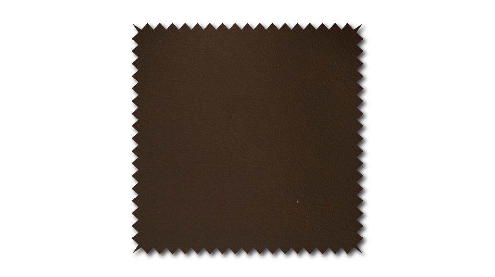 KAWOLA Stoffmuster Kunstleder dunkelbraun 10x10cm