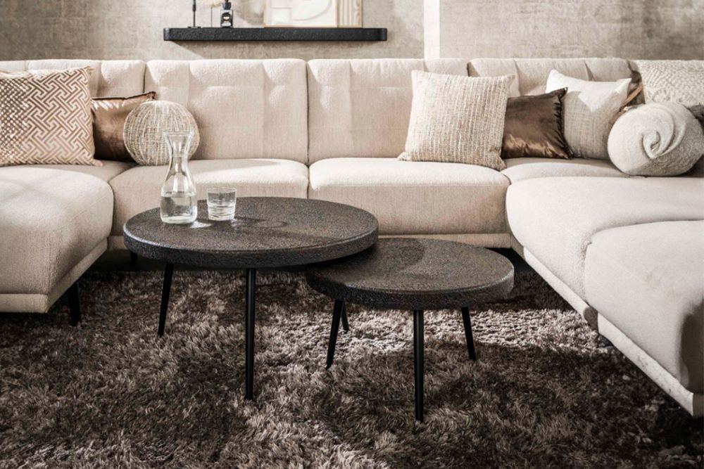 KAWOLA Couchtisch ANTAS Set 2-tlg. Metall bronze
